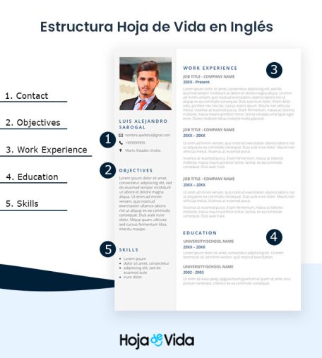 ejemplo hoja de vida en ingles formato