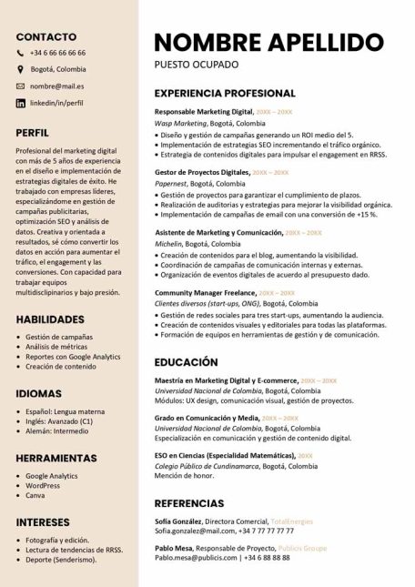 hoja-de-vida-ats-gratis-de-dos-columnas